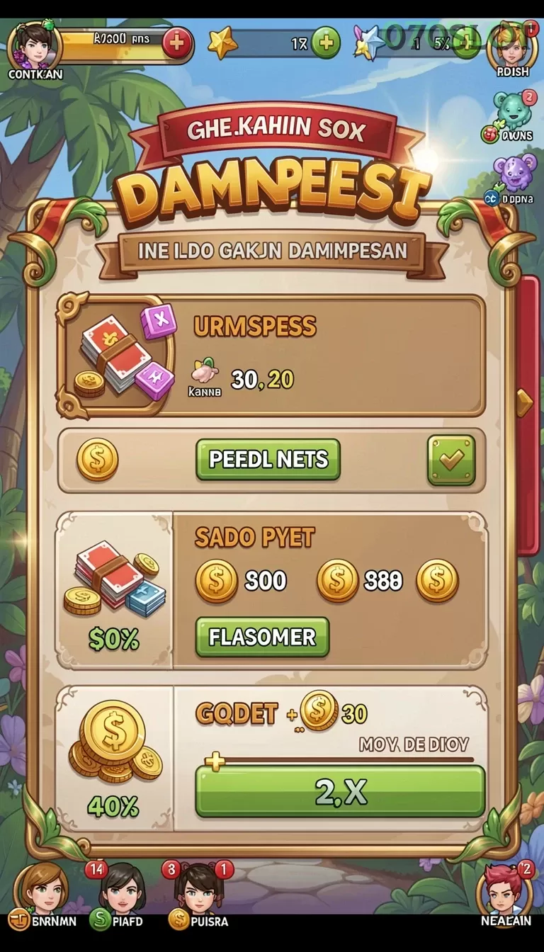 Cuplikan layar TITAN777 — aktivitas